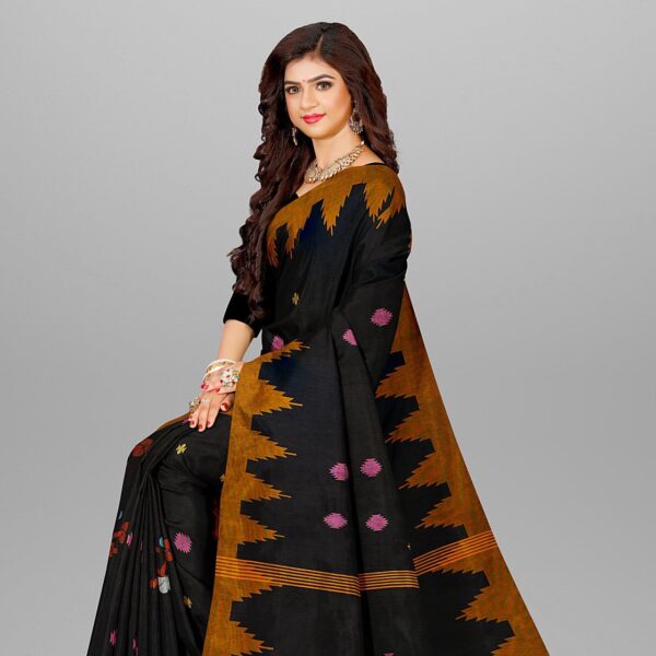 Black monipuri Saree - কালো মনিপুরি শাড়ি