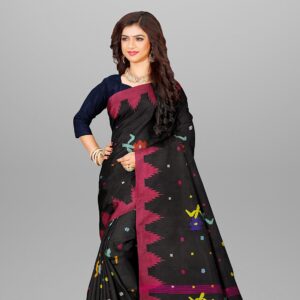 Monipuri black saree - মনিপুরি কালো শাড়ি