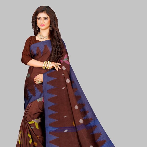 Brown Monipuri Saree - খয়েরি মনিপুরি শাড়ি