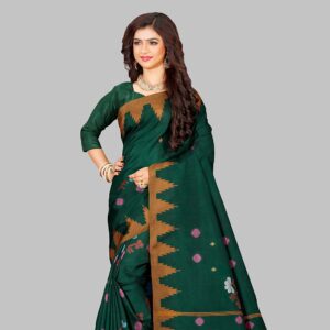 Green Monipuri Saree- সবুজ মনিপুরি শাড়ি
