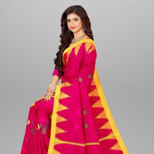 Monipuri Pink Saree- মনিপুরি গোলাপি শাড়ি