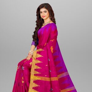 Rose Pink monipuri saree - রাণী গোলাপি মনিপুরি শাড়ি