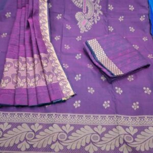 Monipuri Pink Shalwar Kameez Three Piece