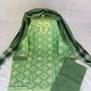 Monipuri Green Shalwar Kameez Three Piece