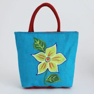 Monipuri Blue Tote Bag