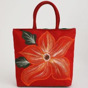 Monipuri Red Tote Bag