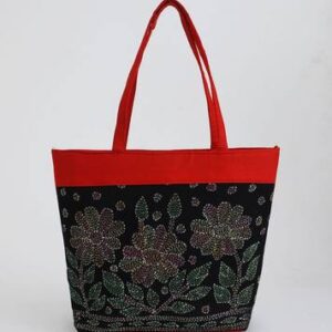 Monipuri Black Tote Bag