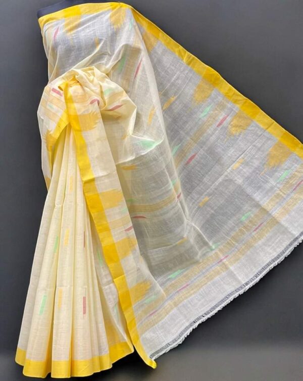 Monipuri Off-white Color Saree